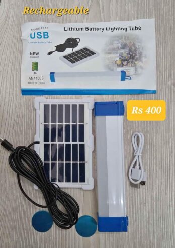 Rechargeable solar led light